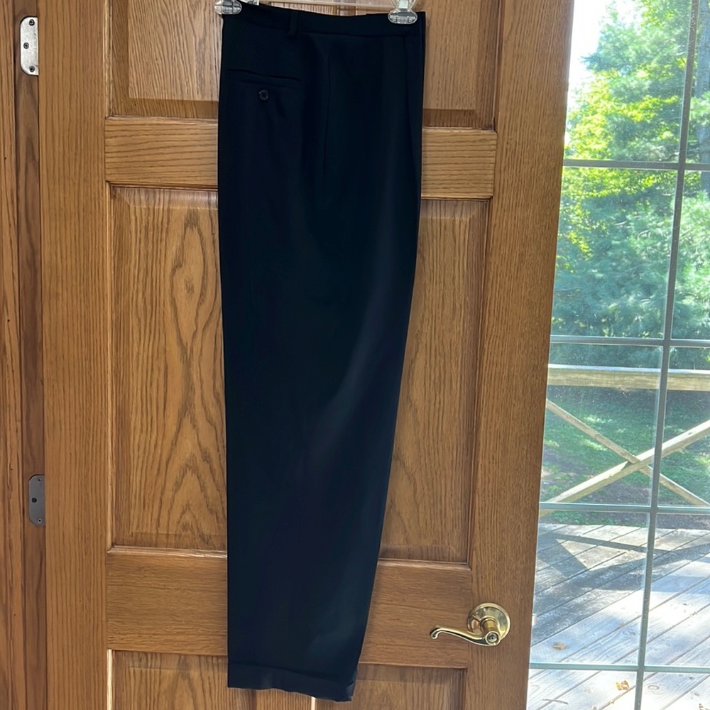 Talbots Size 8 black wool dress slacks